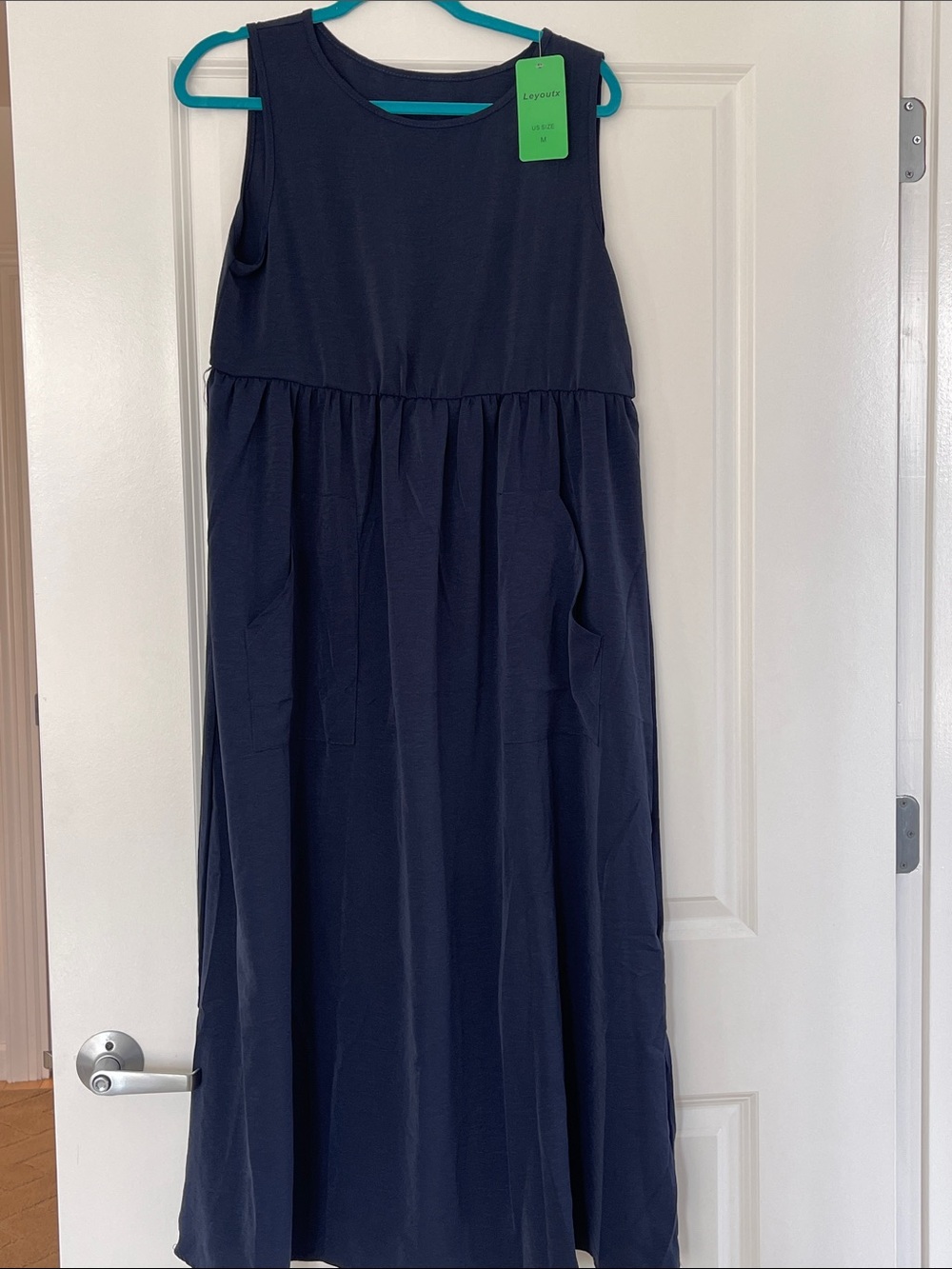 Sleeveless Navy Maxi dress M